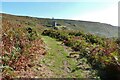 The South-west Coastal Path approaching the Wheal Prosper tin mine, Rinsey, Cornwall