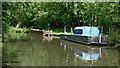 Canal maintenance boats near South Fradley in Staffordshire