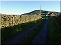 Track and footpath east of Snailbeach