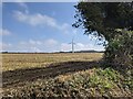 Looking towards Trenhayle Farm wind turbine