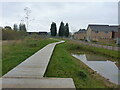 Wooden walkway across a conservation area