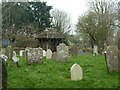 Barnham churchyard and lych gate