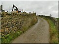 New drystone wall alongside Tewitt Lane