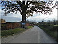 Entering Yeaton village from the north