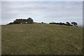 TQ5702 : East facing view of disc barrow on Coombe Hill, East Sussex by Andrew Diack