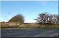 Start of a footpath north of the A 614