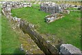 Croxden Abbey: The latrine, effluent channel