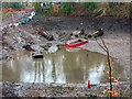 Abandoned  cars in drained reservoir