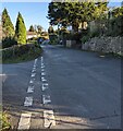 Junction at the top end of Weyloed Lane, Mynydd-bach, Monmouthshire