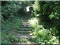 Steps on the Welsh Coast Path near Dams Bay