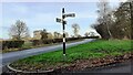 Grass triangle at road junction north of High Buckabank