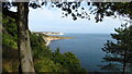 Peveril Point & Ballard Point from path by Durlston Head Castle