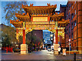 SJ8497 : Chinese Arch, Manchester Chinatown by David Dixon