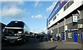 Harrogate Town coach at Fratton Park