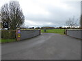 Entrance to a holiday and caravan park near Hadnall