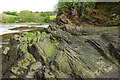 SW9574 : Rocks, Cant Cove by Derek Harper