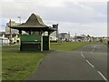 Footpath and cycleway by a shelter at Norbreck