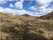 NN2269 : Gate to nowhere, upper Glen Nevis by Steven Brown