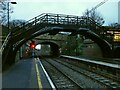 NZ2568 : South Gosforth Metro station: footbridge by Stephen Craven