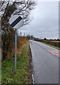 ST3685 : Cycle route 4 sign, Goldcliff by Jaggery