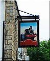 The Railway (2) - sign, 11 Station Road, Lower Cam, Glos