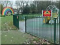 Rainbow by the play area, Torkington Park