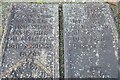 SO4472 : Cast iron grave memorial slabs by Philip Halling