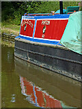 SK0418 : Working boat 'Purton' near Rugeley, Staffordshire by Roger  D Kidd