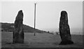SH2280 : Prehistoric Stone Pair at Penrhos Feilw by Sandy Gerrard