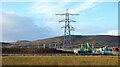 NH6498 : UK National Grid Electric Cabling Works, near Bonar Bridge, Sutherland by Andrew Tryon