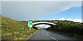 SX0255 : Bridge over road at Carluddon by David Smith