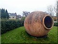NZ1772 : Giant ceramic jar at entrance to Dobbies Garden Centre by Andrew Curtis