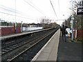 Looking south from Cheadle Hume station platform