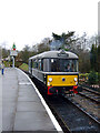 A diesel engine at Oxenhope Station