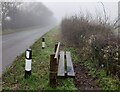 Seat along Trimpley Lane at Shatterford