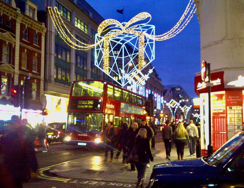 Oxford Street Christmas lights © Lauren Geograph Britain and Ireland