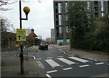 TQ0058 : Zebra crossing at the junction of White Rose Lane and Heathside Crescent by Basher Eyre