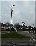 TQ0058 : Lamppost at the junction of Heathside Crescent and Oriental Road by Basher Eyre