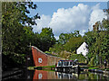 Canal north-east of Hartshill in Warwickshire