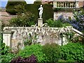 SJ2106 : Statue of a nymph above white Wisteria by Eric Marsh