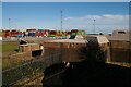 TM2831 : Landguard Fort: view east over the fort towards the container park by Christopher Hilton