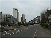 TQ0058 : Looking north-northeast in Guildford Road by Basher Eyre