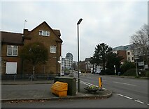 TQ0058 : Lamppost at the junction of York and Gloucester Roads by Basher Eyre