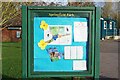 Information Board at entrance to Springfield Park, Kidderminster, Worcs