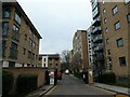 Looking from Victoria Way into Waterside