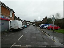 TQ0159 : Looking from Walton Road into Omega Road by Basher Eyre