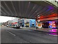 Under the railway bridge on Golders Green Road 