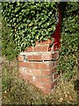 Battered post box on Barn Lane