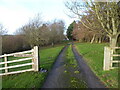 The entrance drive to Coton Grange