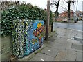 Painted cabinet on the south corner of St Martin